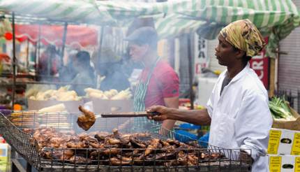 Street food at Notting Hill Carnival