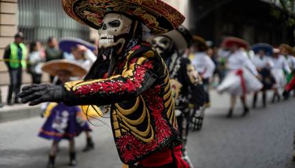 Dia de muertos festival in Mexico City