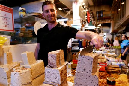 A Halva shop in Tel Aviv, Israel