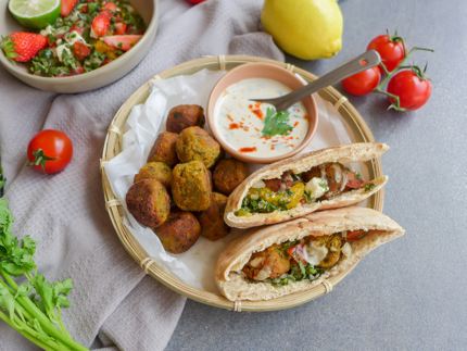 Freshly cooked falafel is delicious