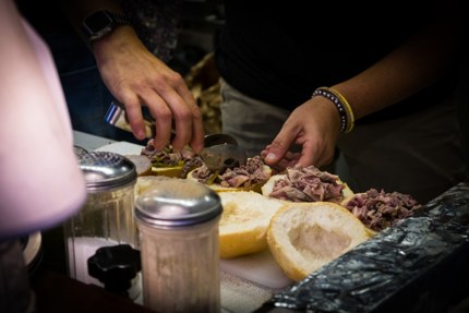 A street vendor preparing Lampredotto in Florence