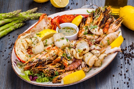 A seafood platter