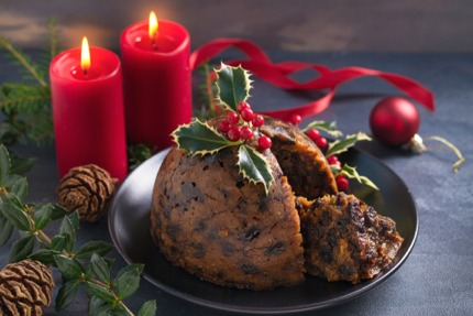 British Christmas pudding