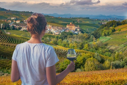 Enjoying the views in Alba, Piedmont