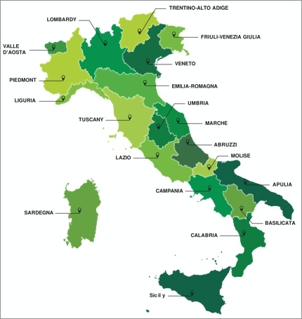 Regions in Italy