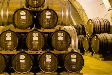 A marsala wine cellar in Sicily