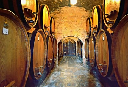 A wine cellar in Montepulciano, Tuscany
