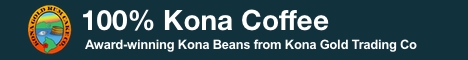 Kona Coffee Beans Banner