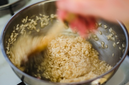 Making risotto requires undivided attention