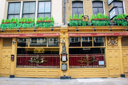 Restaurant rules in Covent Garden