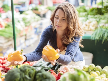 Buying fresh vegetables