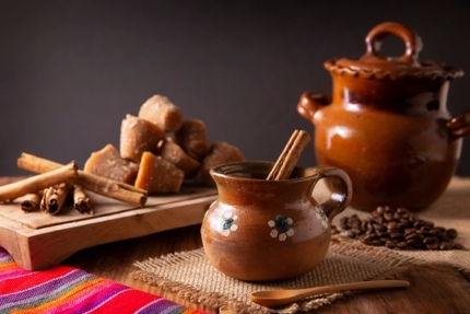 Café de Olla is served in a clay pot