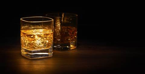 Two whisky glasses