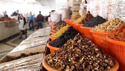 Bountiful local produce a an Uzbekistan market / Paul Stafford