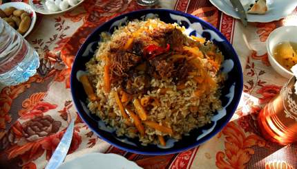 Plov, the Uzbek national dish