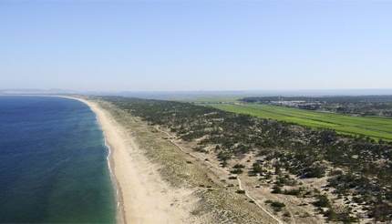 Deserted beach in Comporta