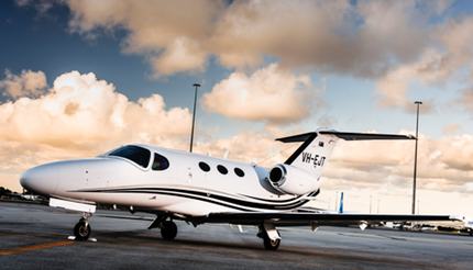 Small jet plane at Margaret River