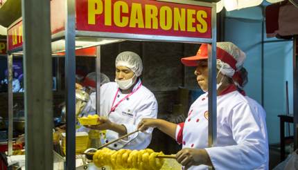 Picarones food stall