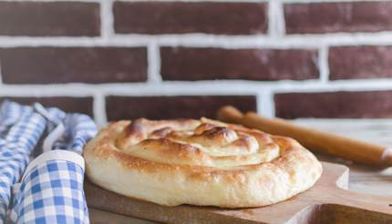 Bureka on wooden board