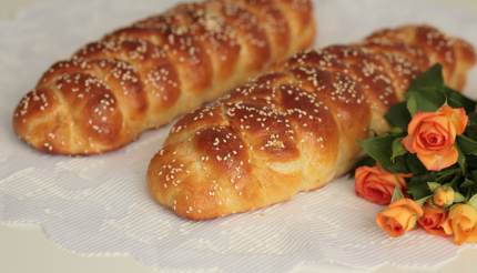 Two loafs of Challah bread